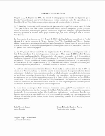 El congresista es visto como víctima en el proceso de la Físcalia contra Álvaro Uribe - crédito @IvanCepedaCast/X