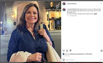 La actriz no profundizó en