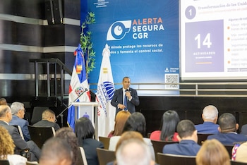 La plataforma digital Alerta Segura CGR permite denunciar hechos de corrupción e irregularidades en el uso de fondos públicos en República Dominicana. (Foto: Contraloría RD)