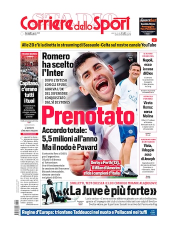 Corriere dello Sport Romero Inter