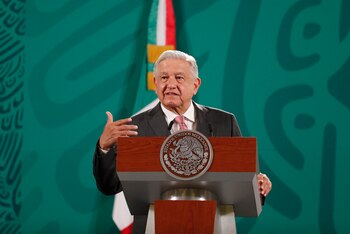 El presidente Andrés Manuel López