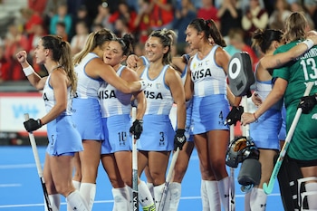 Las Leonas volverán a jugar una nueva final por el Mundial de Hockey femenino 2026 (EFE/EPA/OLIVIER HOSLET)