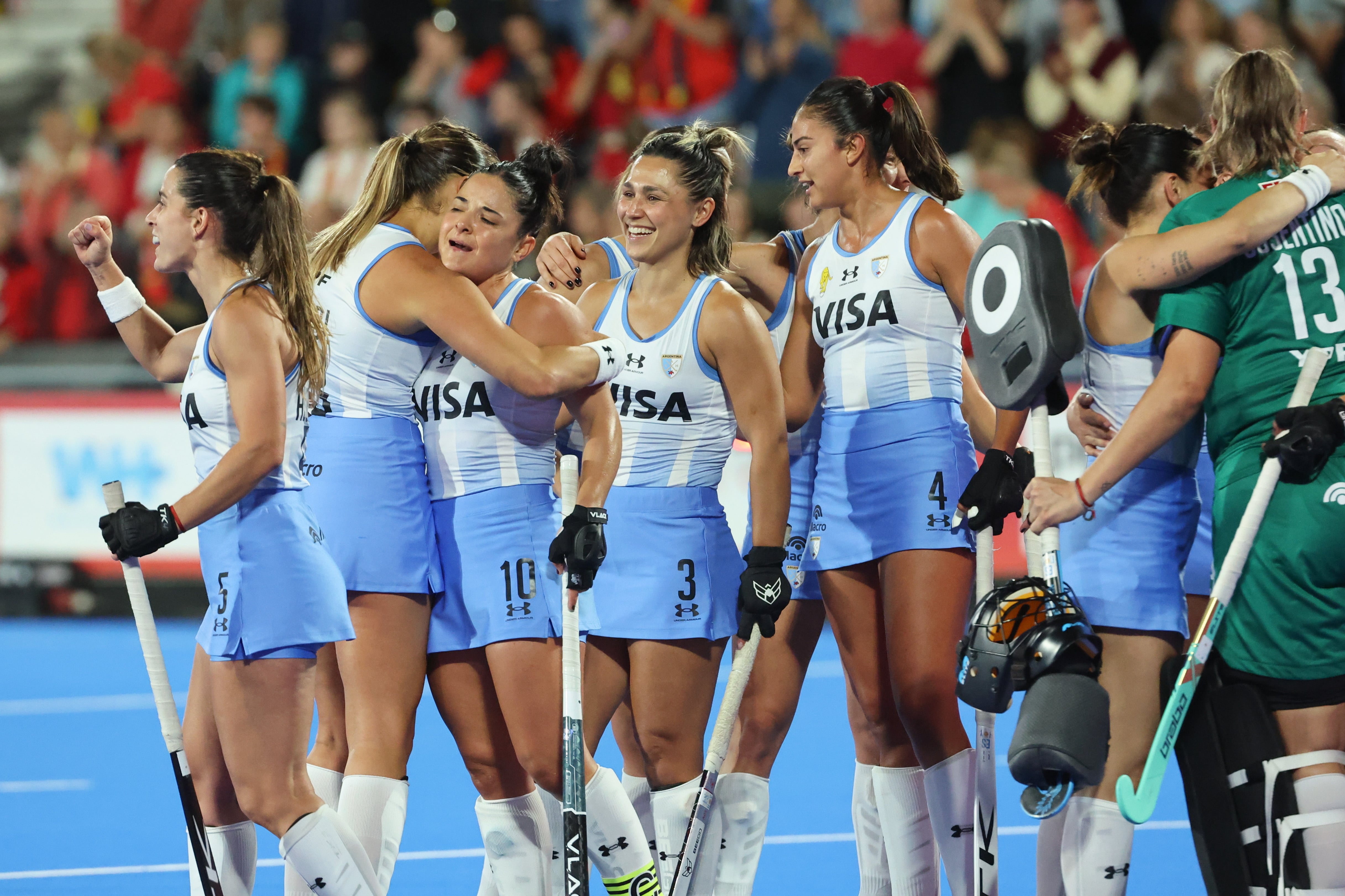 Las Leonas volverán a jugar una nueva final por el Mundial de Hockey femenino 2026 (EFE/EPA/OLIVIER HOSLET)