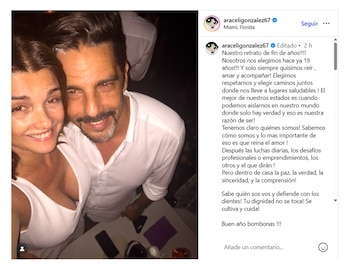 El posteo de Araceli González