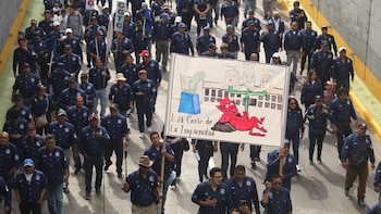 Marcha de Trabajadores en Guatemala por el Día Internacional del Trabajo