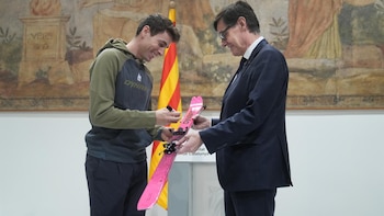 Illa recibe a los olímpicos