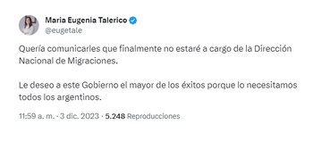 La publicación de María Eugenia