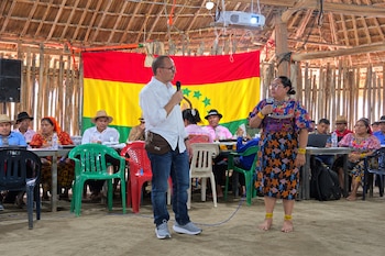 El secretario nacional de Energía, Rodrigo Rodríguez, destacó la importancia de respetar la autonomía y los mecanismos tradicionales de decisión de las comunidades indígenas durante las consultas. Cortesía