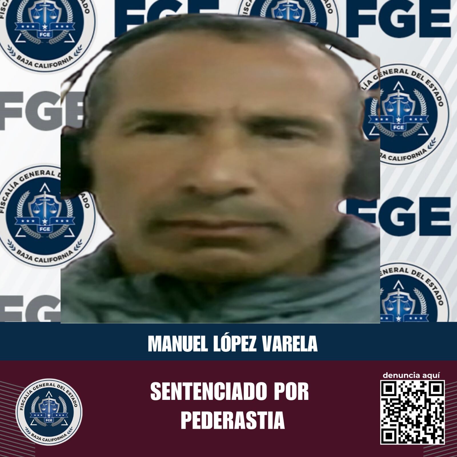 Manuel López Varela, entrenador en Playas de Rosarito, fue sentenciado por abuso sexual tras aprovechar su posición de confianza sobre una menor. (FISCALÍA GENERAL DEL ESTADODE BAJA CALIFORNIA)
