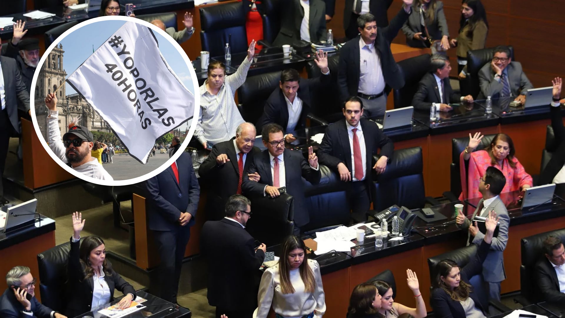 El Senado avala la jornada laboral de 40 horas semanales, pero mantiene el esquema de seis días de trabajo.