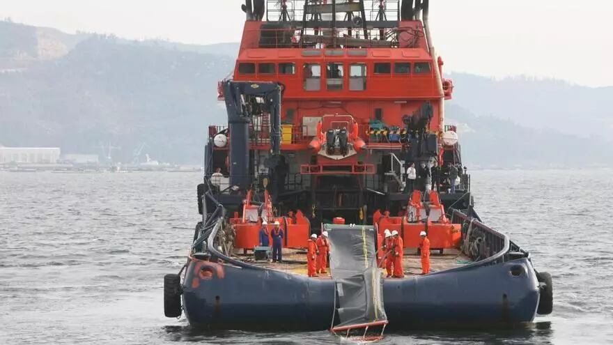 Ría de Vigo, El Alonso de Chaves, uno de los dos remolcadores que intervinieron en el rescate (Jesús de Arcos)