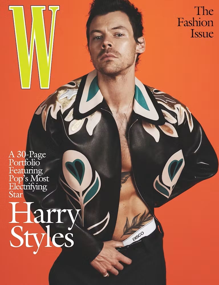 Harry Styles habló con W Magazine sobre la fama, las redes sociales y su retiro antes de grabar Kiss All the Time. Disco, Occasionally (W Magazine)