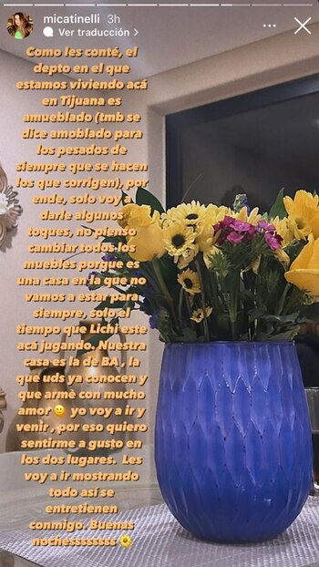 El mensaje de Mica Tinelli