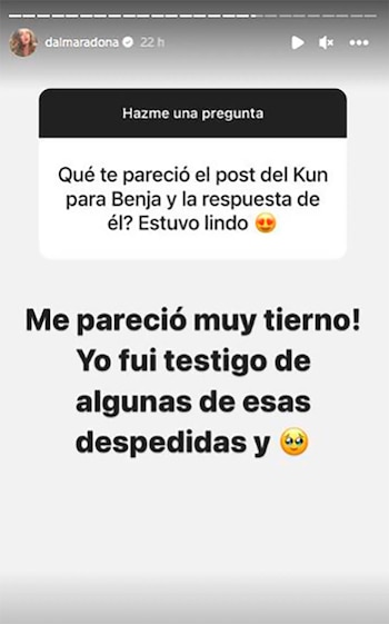 La reacción de Dalma Maradona