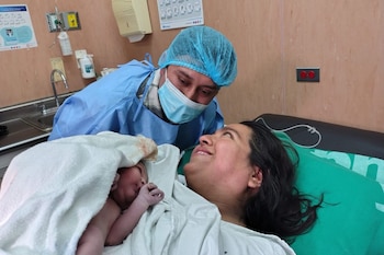 La pequeña Alaia nació en