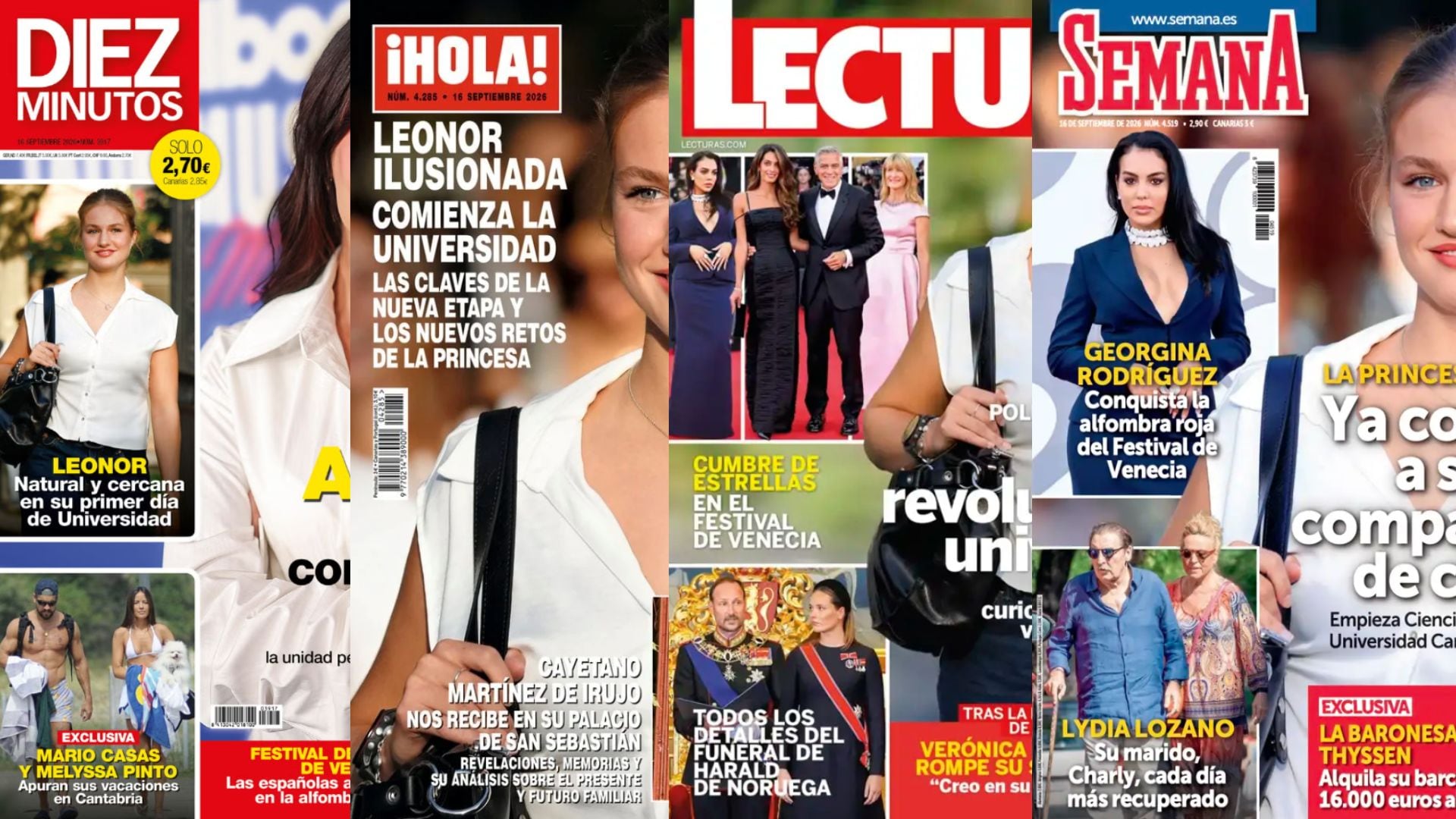 Las revistas del corazón esta semana.