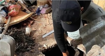 Internos del penal de Huancavelica habrían excavado un túnel con el que planeaban escapar del centro penitenciario. (Foto: Captura/Buenos Días Perú)