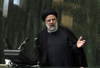 El presidente iraní, Ebrahim Raisí.