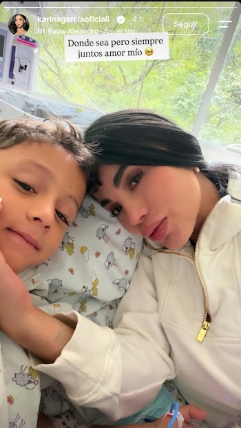 La modelo antioqueña aclaró que su visita al centro médico no guarda relación con el nacimiento de su bebé - crédito karinagarciaoficiall / Instagram
