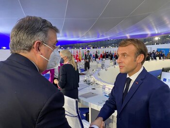 Coincidió con el presidente de