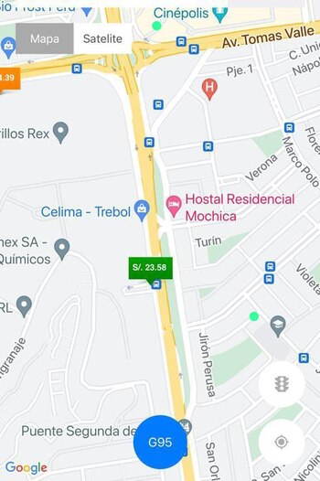 Precio de gasolina en Panamericana Norte.