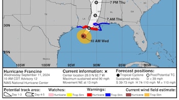 El huracán Francine se degrada