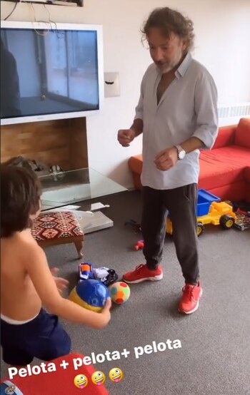 Fabián Vena jugando al fútbol