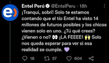 Publicación de Entel sobre BTS. (Foto: Twitter)