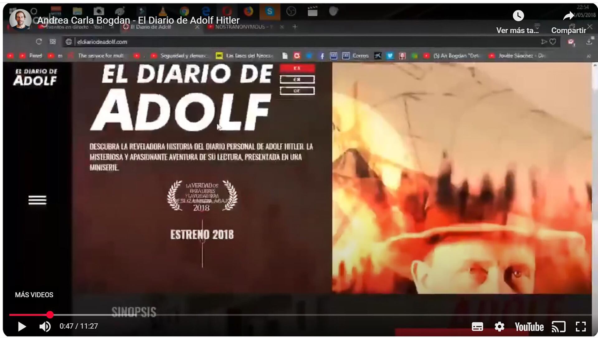 El diario de Adolf, la serie producida por Andrea Bogdan