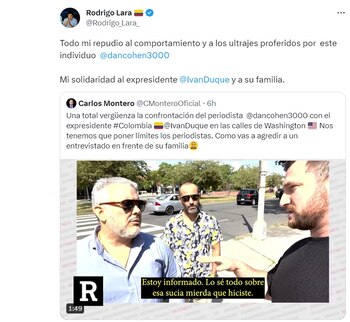 Se solidarizan con Duque por