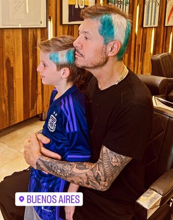 Marcelo Tinelli y Lolo se