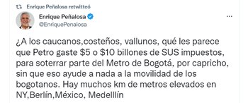 Trino publicado por Enrique Peñalosa
