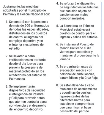 Estas son las medidas de