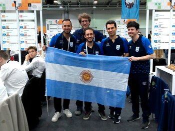 Los ajedrecistas del equipo masculino