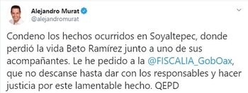 El gobernador de Oaxaca, Alejandro