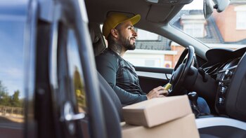 El repartidor se mostró molesto