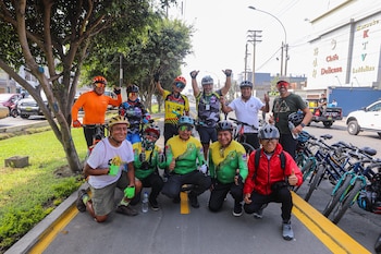 Ciclovía en la avenida La