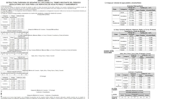 Sedapar actualiza las tarifas de