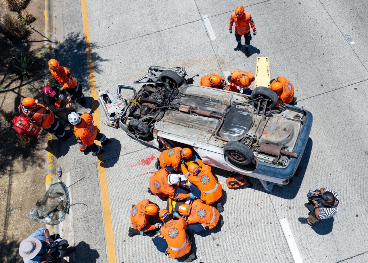 El Salvador reporta en 2026 un aumento del 21% en accidentes viales respecto al año anterior, según Onasevi. (Foto cortesía Onasevi)