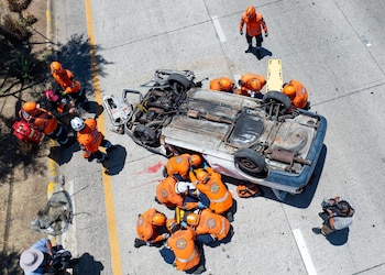 El Salvador reporta en 2026 un aumento del 21% en accidentes viales respecto al año anterior, según Onasevi. (Foto cortesía Onasevi)