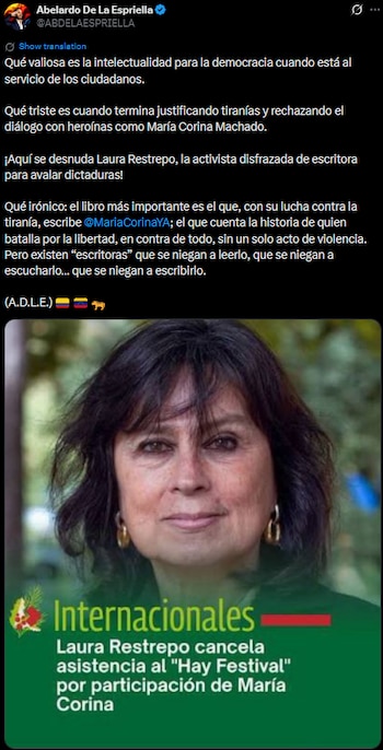 Abelardo de la Espriella afirmó