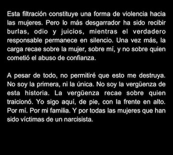 La filtración del video íntimo