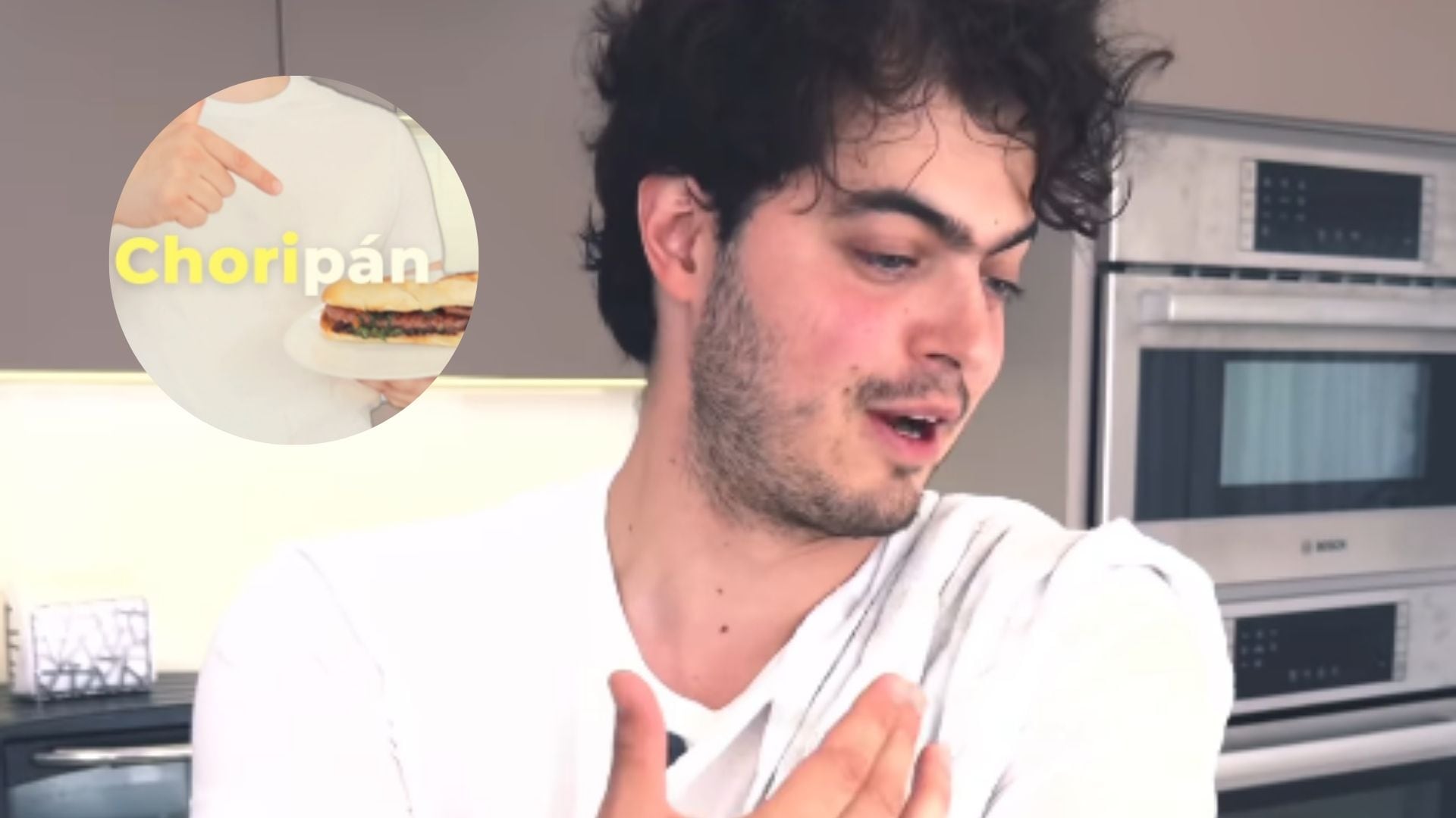 El hijo de Cristina Hurtado volvió a conquistar las redes sociales: enseñó cómo preparar un choripán casero con su exitoso chimichurri