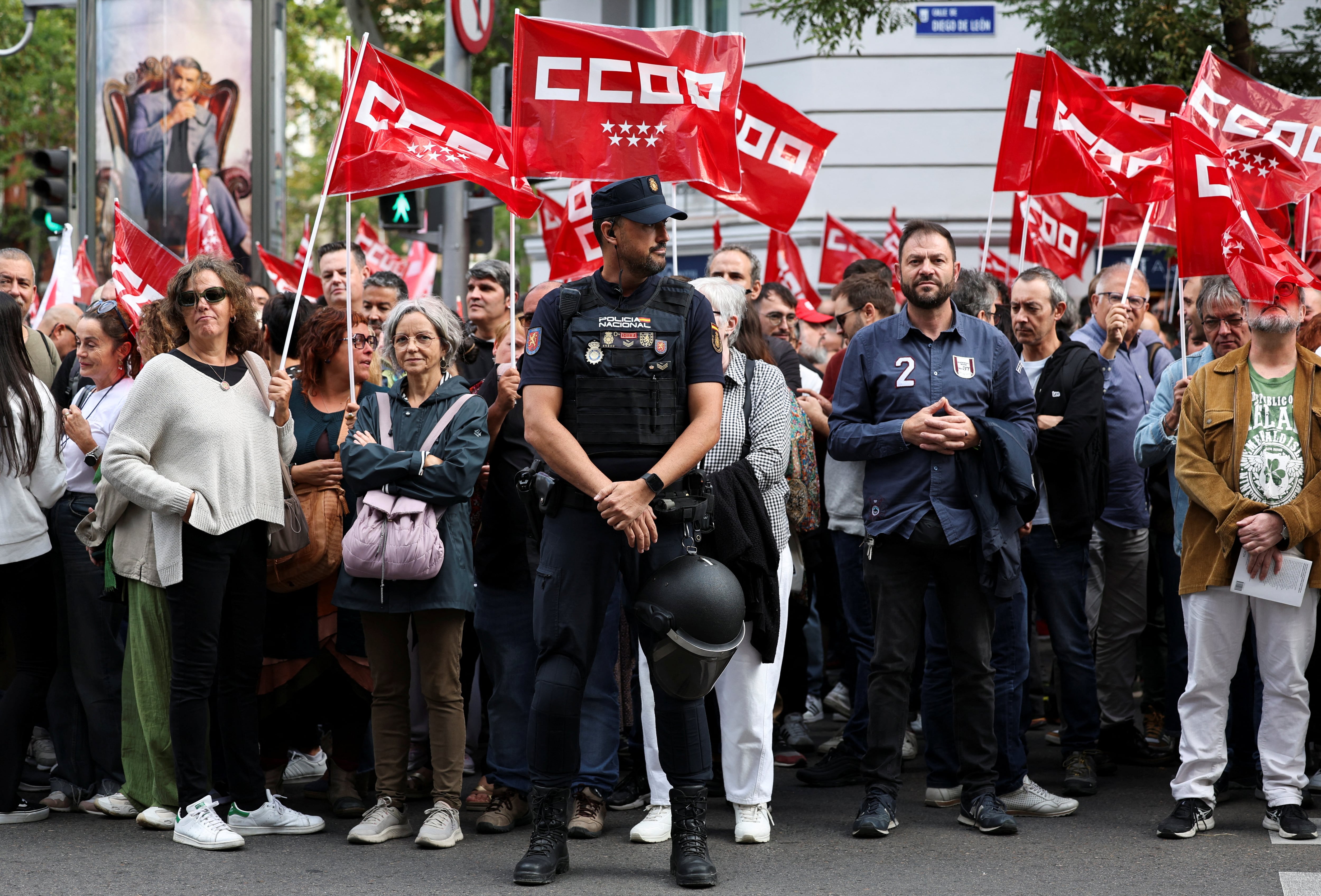 Foto de archivo de una protesta de CCOO en Madrid (REUTERS/Violeta Santos Moura)