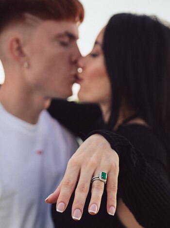 Una de las fotos que publicó la pareja en sus redes sociales