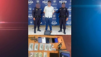 El acusado cobró un cheque por USD 4.150 después de falsificar una firma autorizada, según la Policía. (Cortesía: Policía Nacional Civil)
