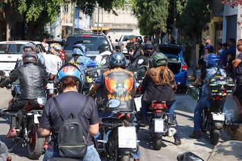 Motociclistas acompañaron el funeral de