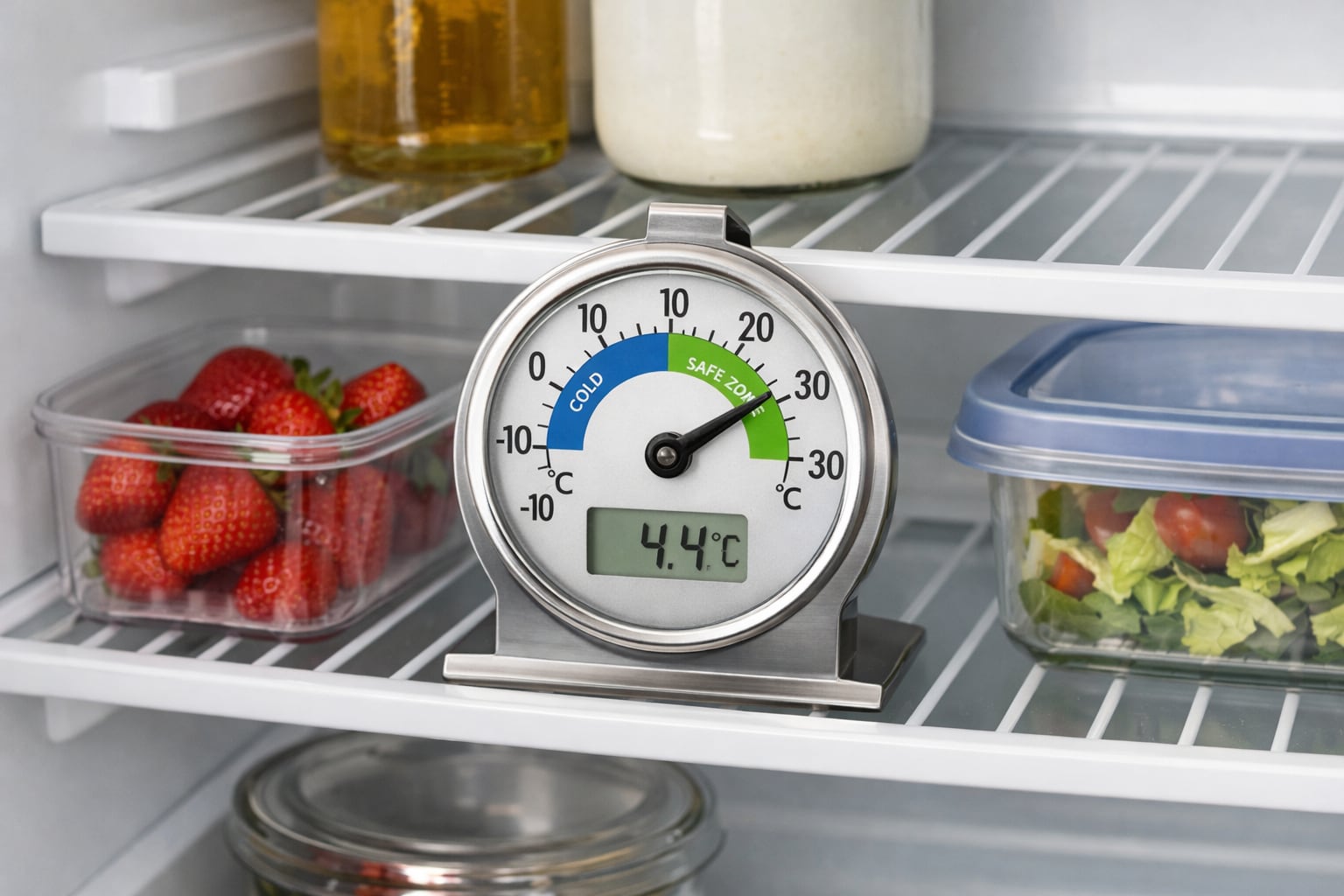 Mantener el refrigerador a 4.4 grados Celsius o menos frena el crecimiento bacteriano. (Imagen Ilustrativa Infobae)