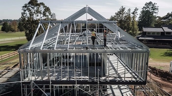 La edificación en steel frame