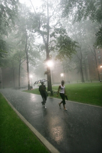 Central Park acumuló más de 8 pulgadas (204 mm) de lluvia durante agosto de 2026, el registro más alto en al menos cinco años.